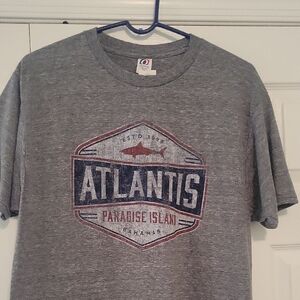NWT Gray Atlantis Paradise Island T-Shirt